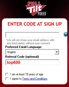 full tilt poker bonus code